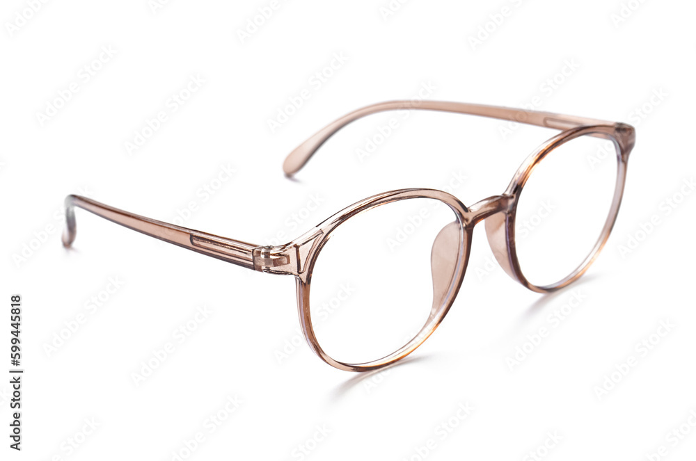 Stylish eyeglasses isolated on white background Stylish eyeglasses isolated on white background