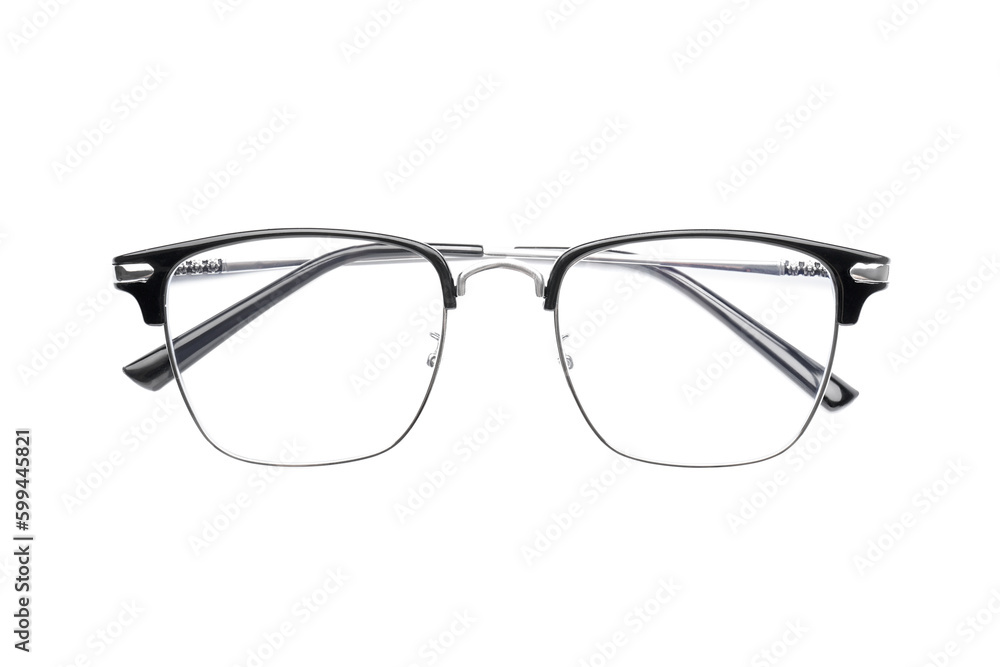 Stylish eyeglasses isolated on white background Stylish eyeglasses isolated on white background