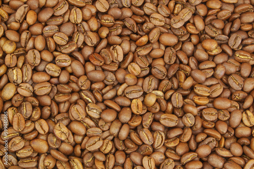 Coffee beans as background or pattern
