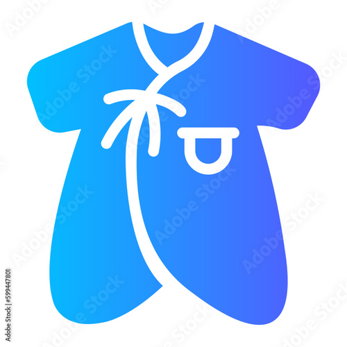 baby clothes gradient icon