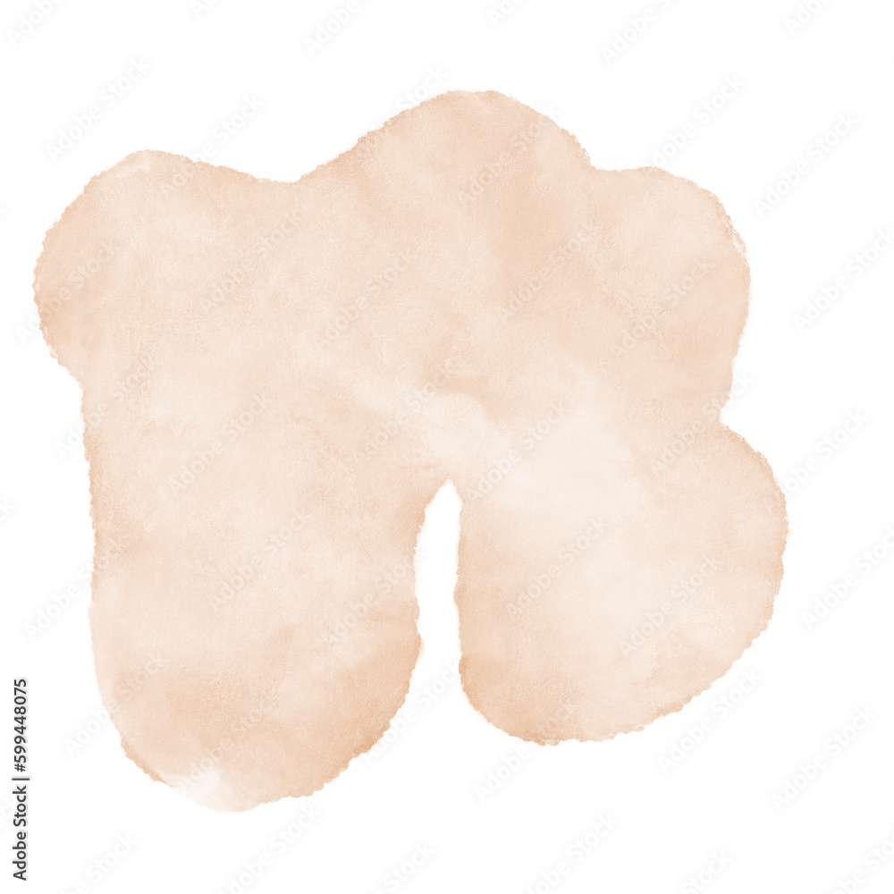 Peach Watercolor Abstract Shapes Peach Watercolor Abstract Shapes