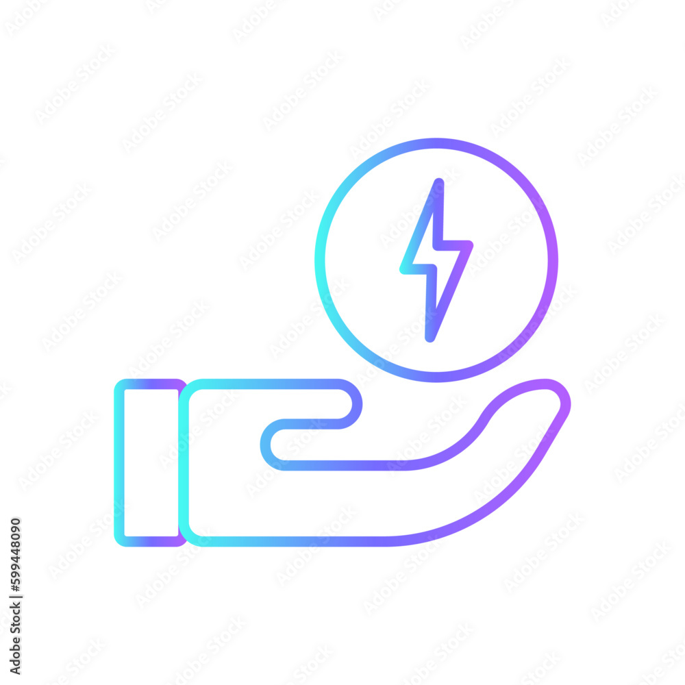Save Energy Ecology icon with blue duotone style. power, ecology, renewable, environmental, sustainable, alternative, battery. Vector illustration Save Energy Ecology icon with blue duotone style. power, ecology, renewable, environmental, sustainable, alternative, battery. Vector illustration