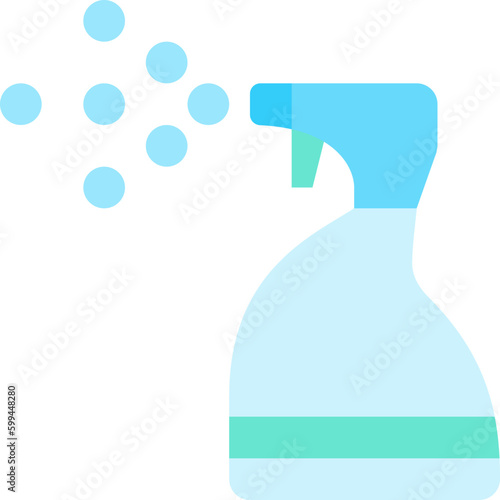 spray bottle flat icon photo