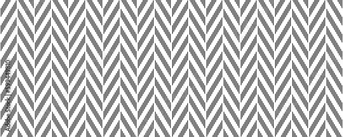 Herringbone seamless pattern. Black and white chevron background. Repeating zigzag texture with diagonal lines. Textile and fabric print design. Vector illustration and wallpaper templates