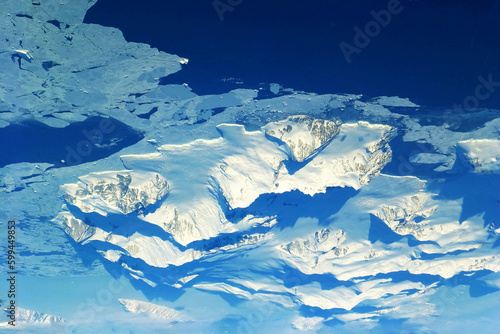 Antarctica, a view from space. Elements of this image furnished NASA.