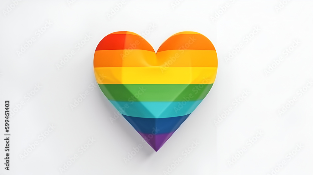 Happy pride background illustration design. generative ai Happy pride background illustration design. generative ai