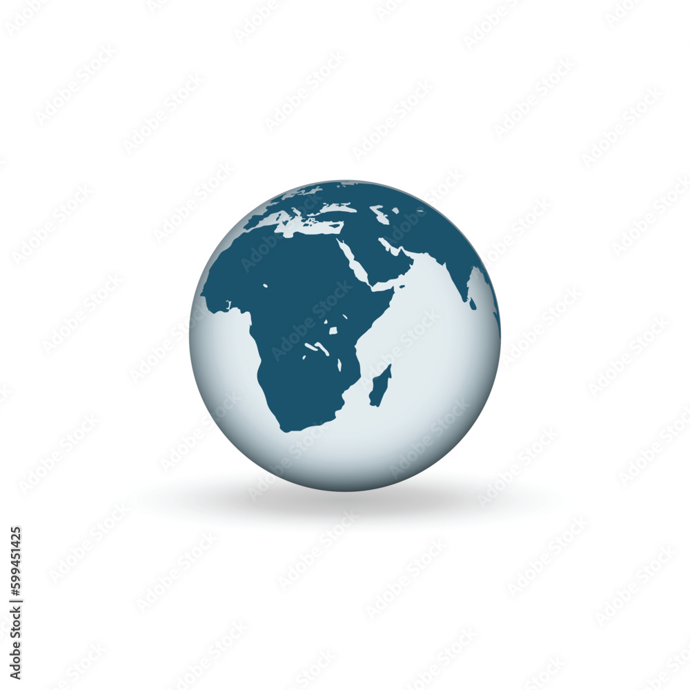 Earth globe icons. earth hemispheres with continents. vector world map set. Earth globe icons. earth hemispheres with continents. vector world map set.