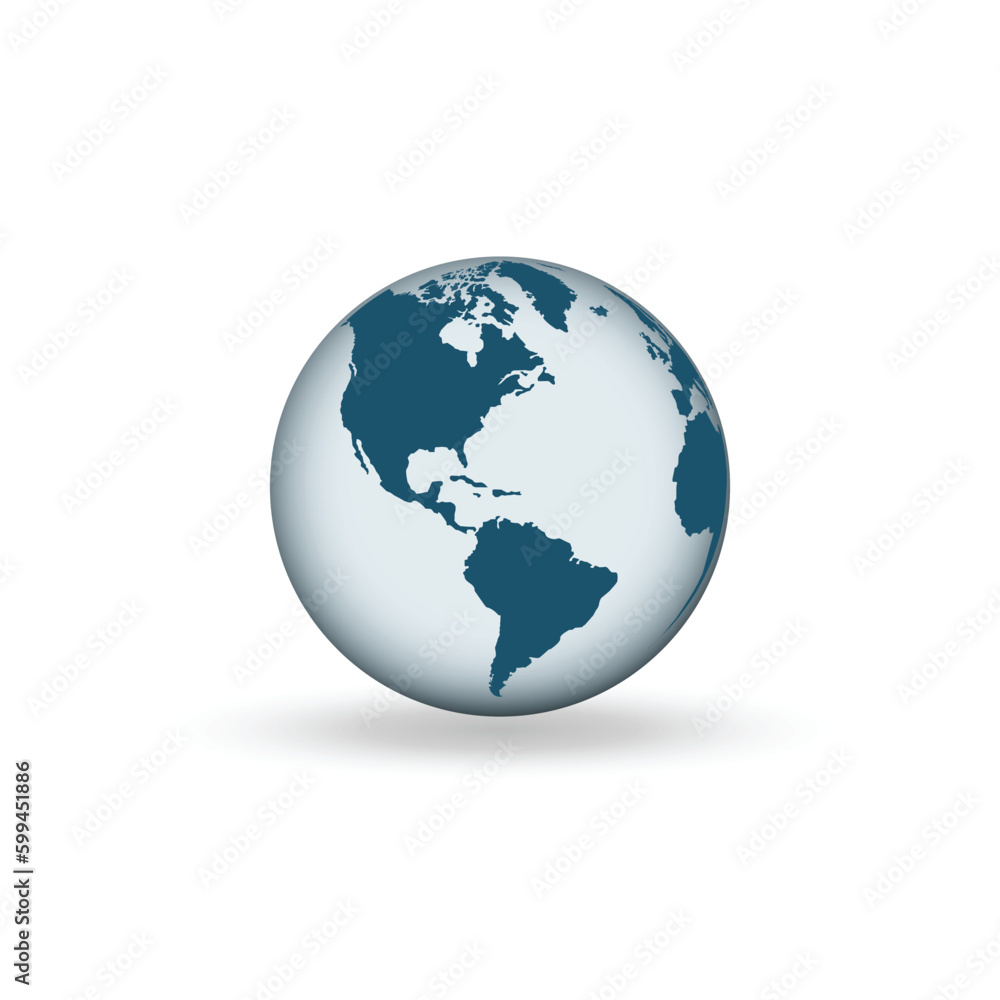 Earth globe icons. earth hemispheres with continents. vector world map set. Earth globe icons. earth hemispheres with continents. vector world map set.