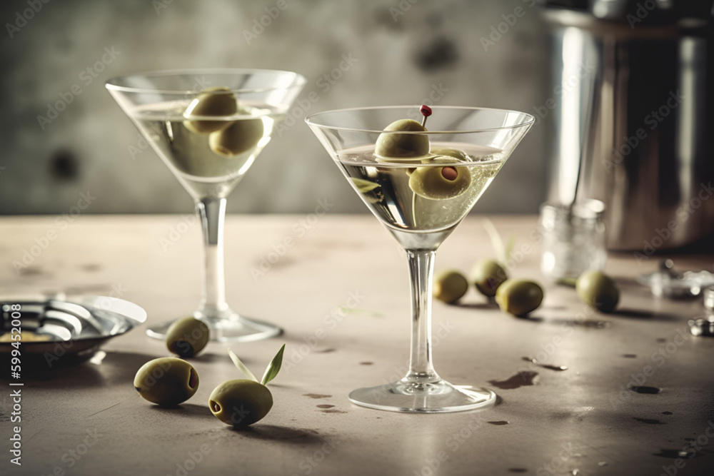 Martini cocktails,ai Martini cocktails,ai