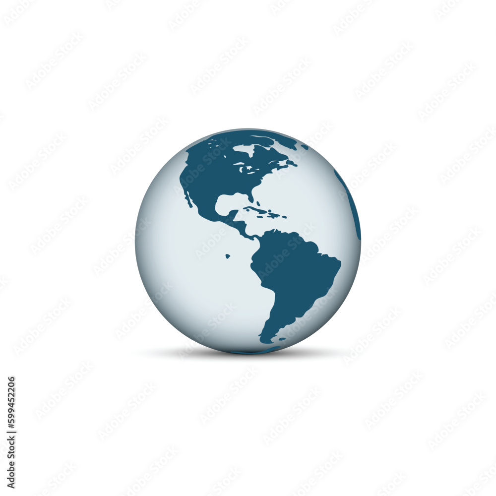Earth globe icons. earth hemispheres with continents. vector world map set. Earth globe icons. earth hemispheres with continents. vector world map set.