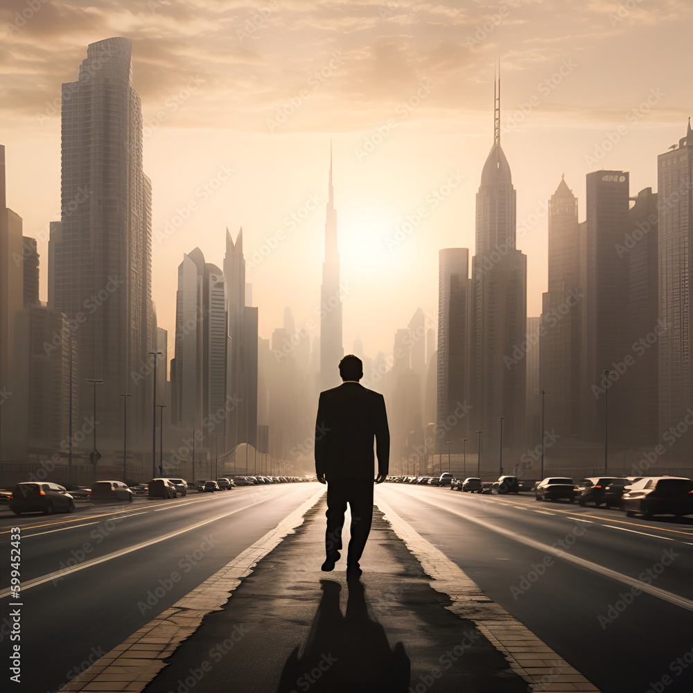 Cinematic still, man walking. ai Cinematic still, man walking. ai