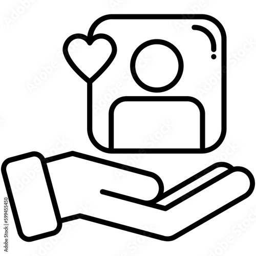 Customer Service Icon. Customer Satisfaction Symbol. Line Icon Vector Stock