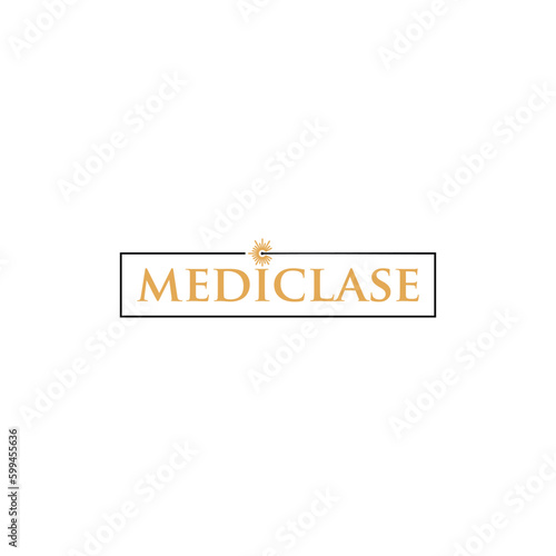 Mediclase wordmark logo icon vector