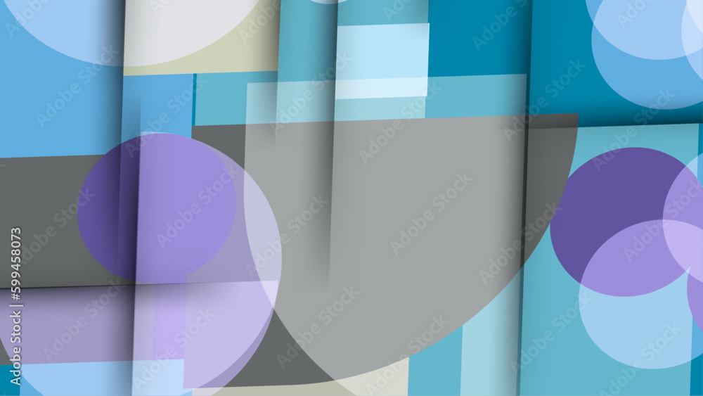 Obraz premium Gradient blue geometry background