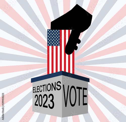 election campaign poster for midterm elections 2023