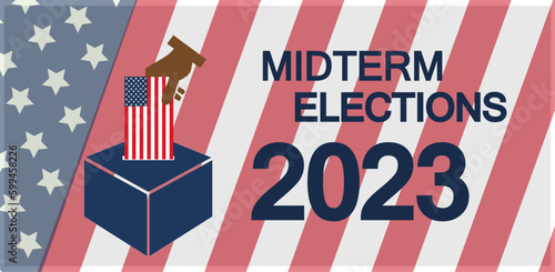 election campaign poster for midterm elections 2023