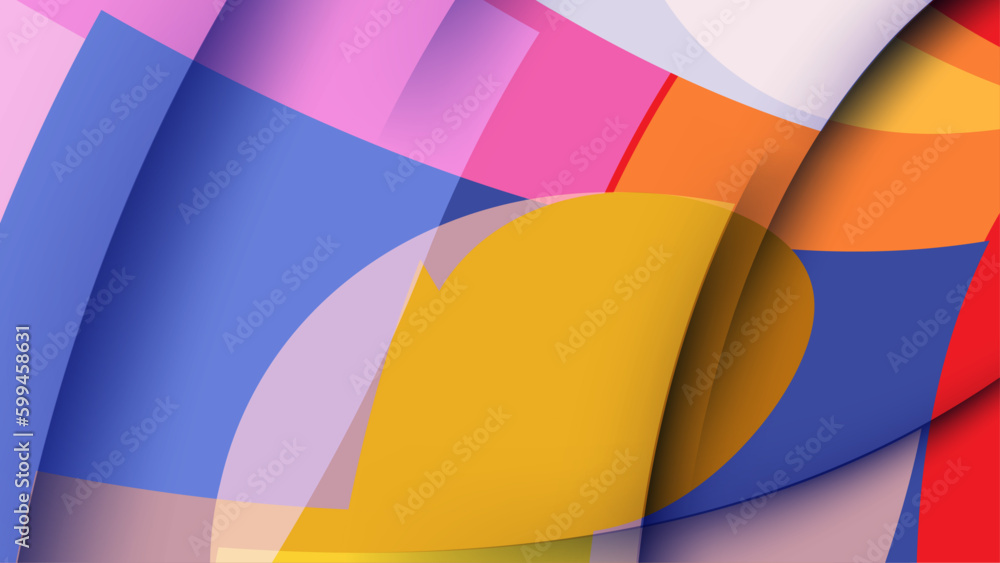 Fototapeta premium Abstract colorful geometric background