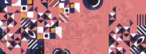 Vector flat geometric background mozaik colorful colourful