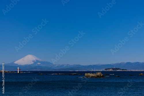 真名瀬海岸から富士山 © mfs_plus