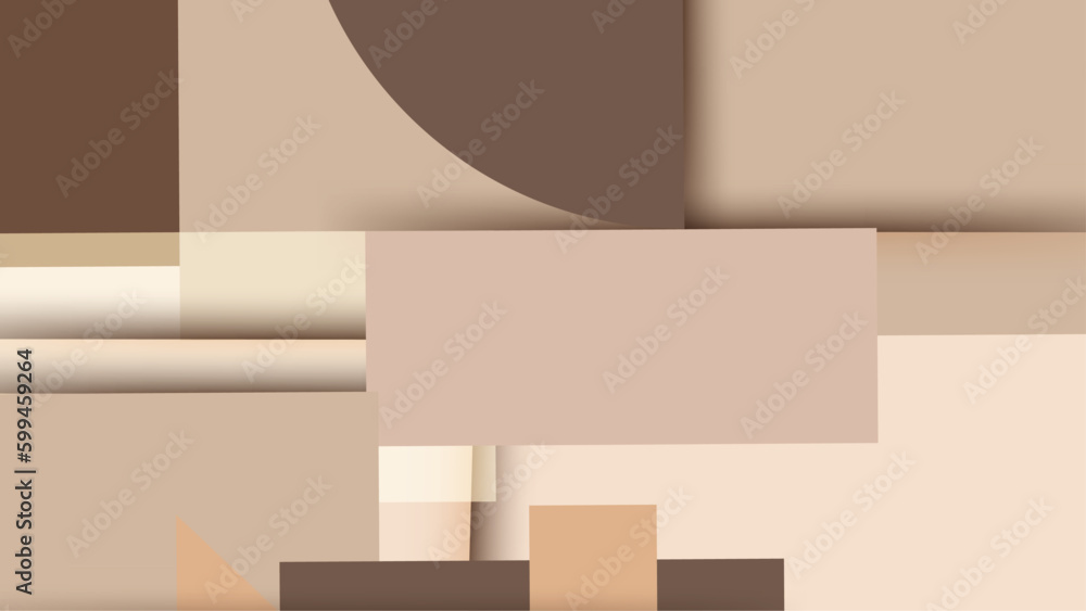 Brown and cream abstract geometrical background Brown and cream abstract geometrical background