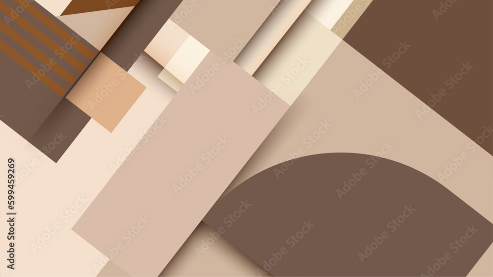 Brown and cream abstract geometrical background Brown and cream abstract geometrical background