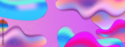 Vector abstract colorful colourful gradient background with fluid shapes