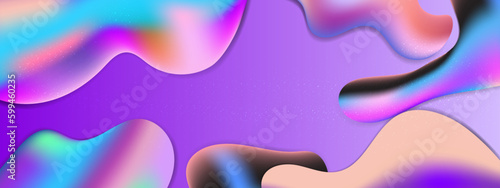 Vector abstract colorful colourful gradient background with fluid shapes