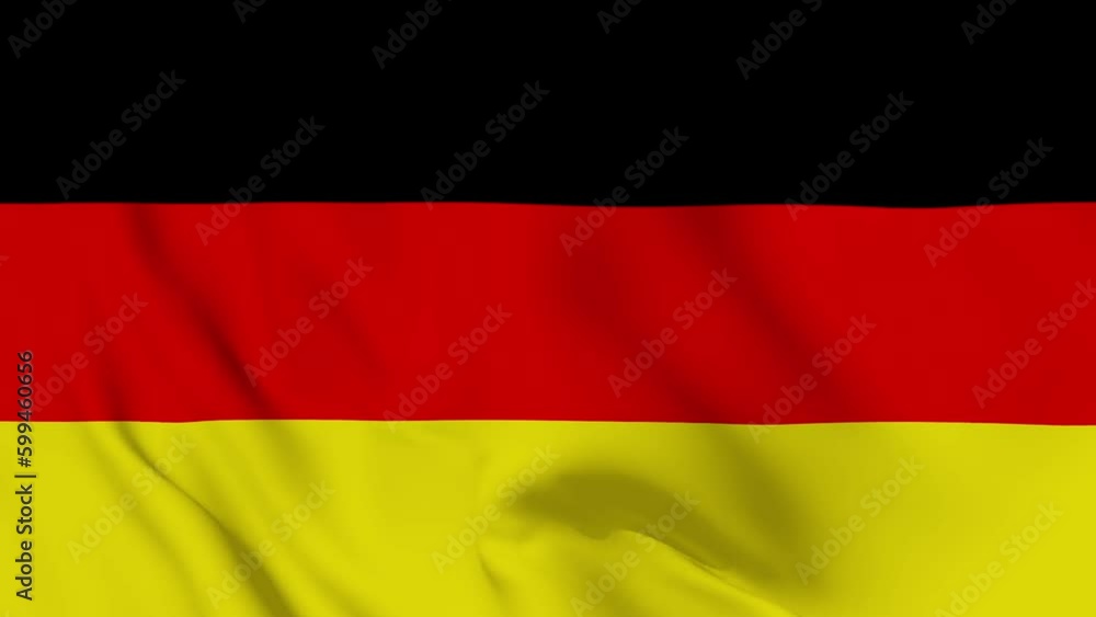Germany Flag Waving Slowly Looped Germany Flag Waving Slowly Looped