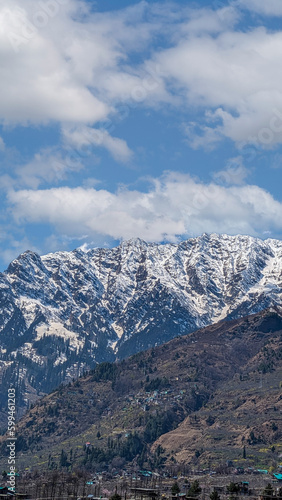 mountains and clouds