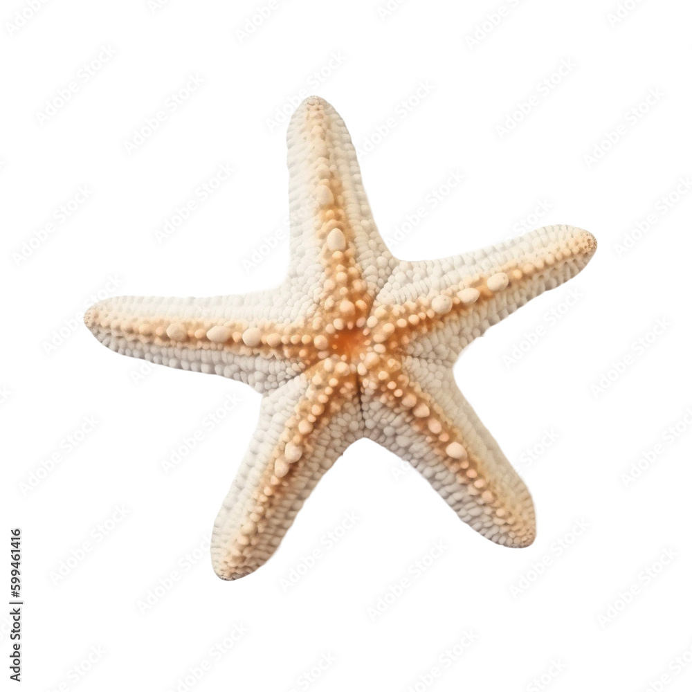 gray starfish isolated on transparent background, Generative AI gray starfish isolated on transparent background, Generative AI