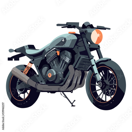Riding a motorcycle