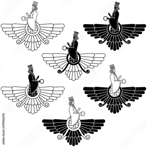 Zoroastrian Symbol Design