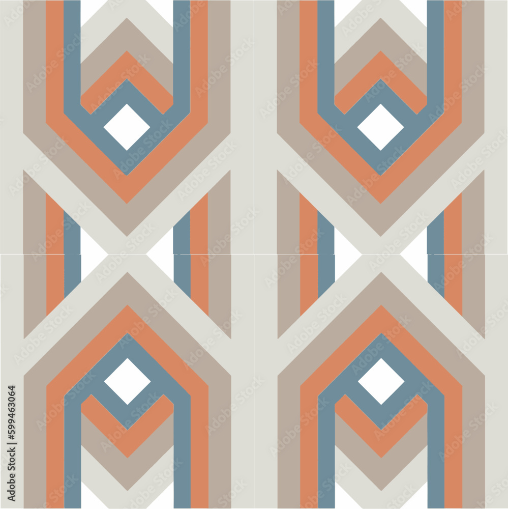 Tile seamless pattern design. With colourful motifs. Vector illustration EPS10. Tile seamless pattern design. With colourful motifs. Vector illustration EPS10.