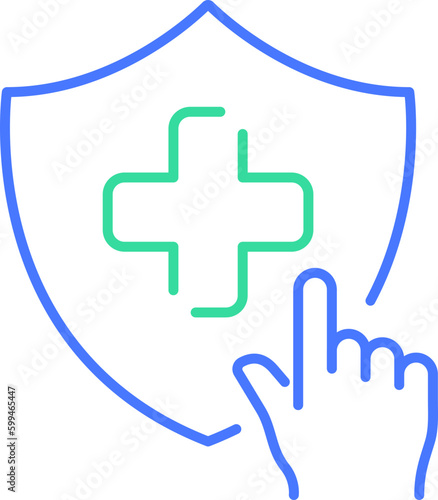 Health systems line icon