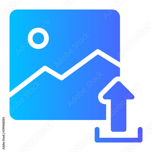upload gradient icon