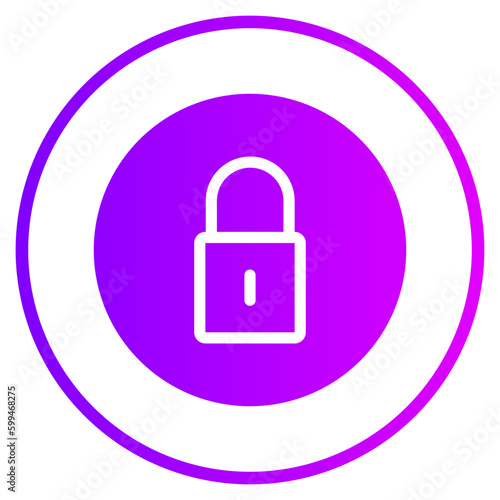 lock gradient icon