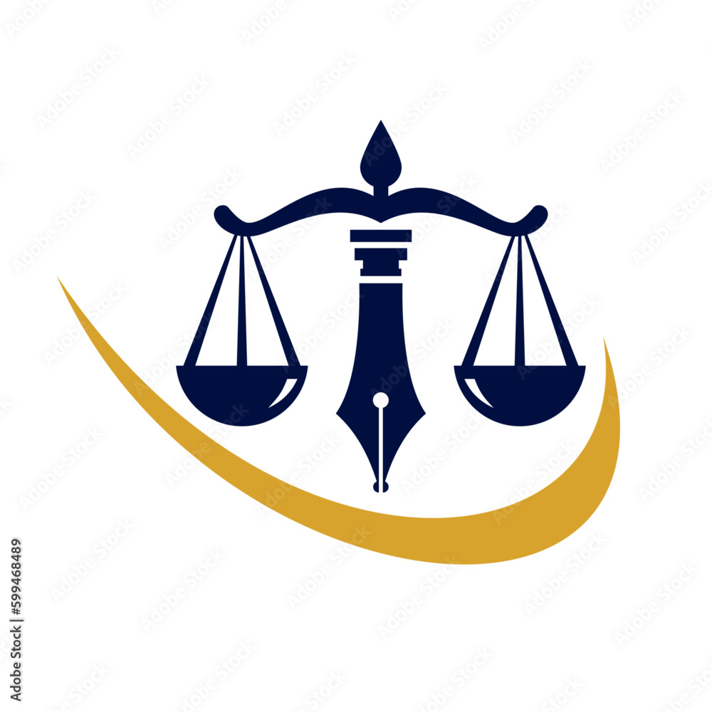 Attorney judicial and law firm logo design. Attorney judicial and law firm logo design.
