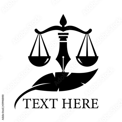 Lawyer court and criminal case solution services logo design 