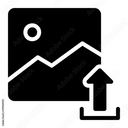 upload glyph icon
