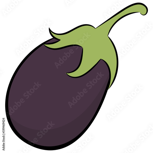 Hand drawn icon of ash gourd 