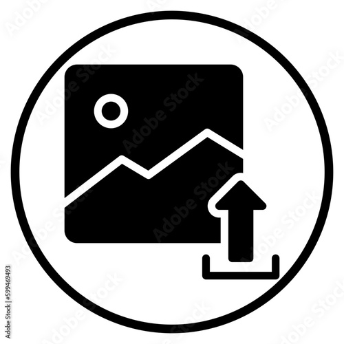 upload glyph icon