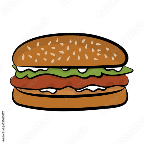 Fast food considered junk item  burger