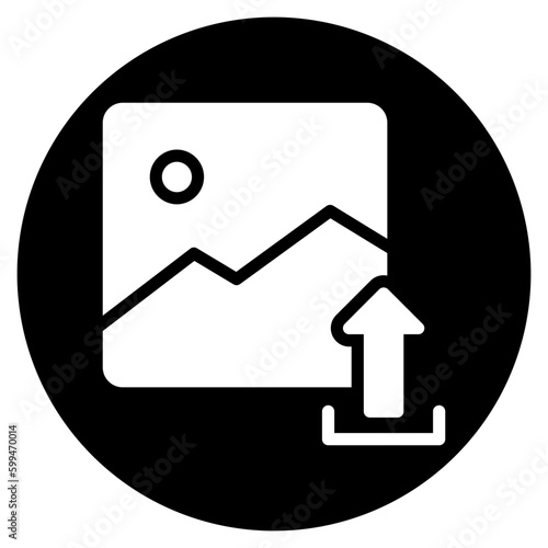 upload glyph icon