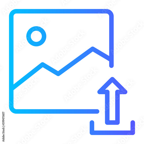 upload gradient icon