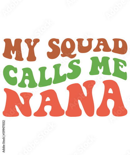 About nana lettering quote design