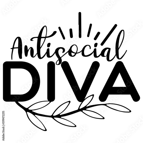 Antisocial typography illustration