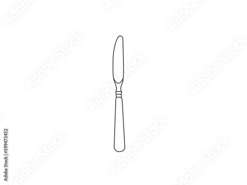 fork and knife make with vector