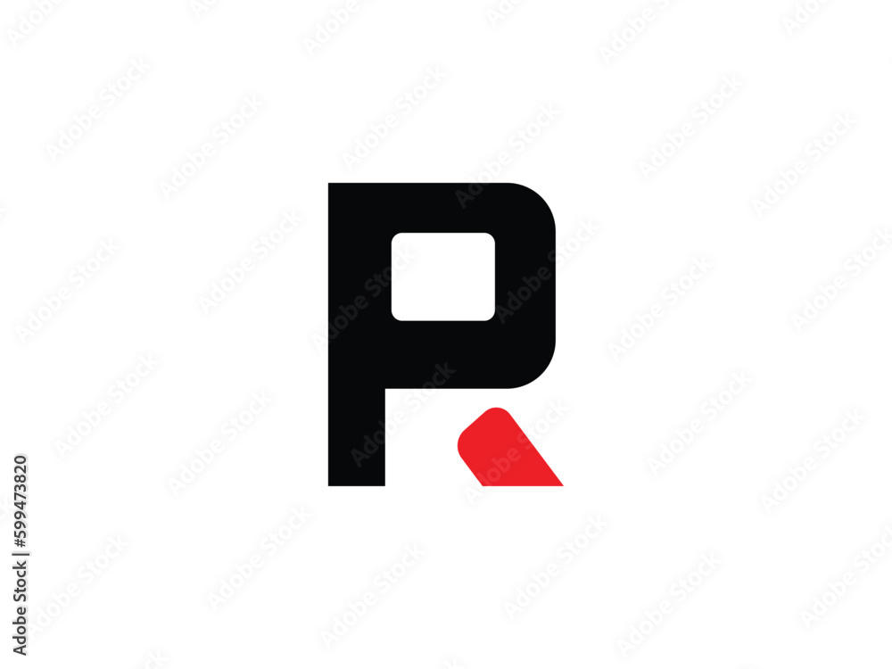 R letter logo make with vector R letter logo make with vector