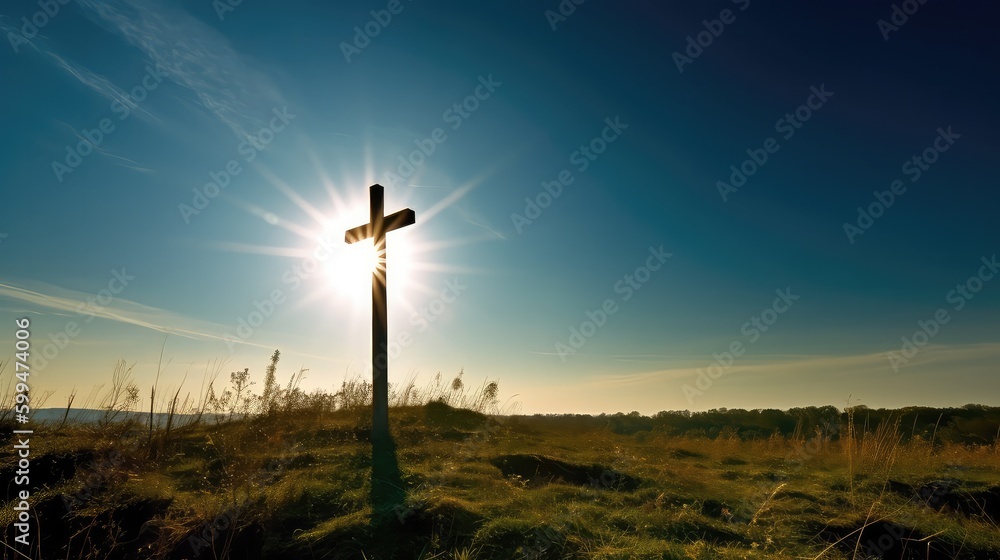 Obraz premium jesus christ religion, with generative ai