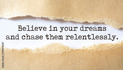 Fotografie Inspirational motivational quote